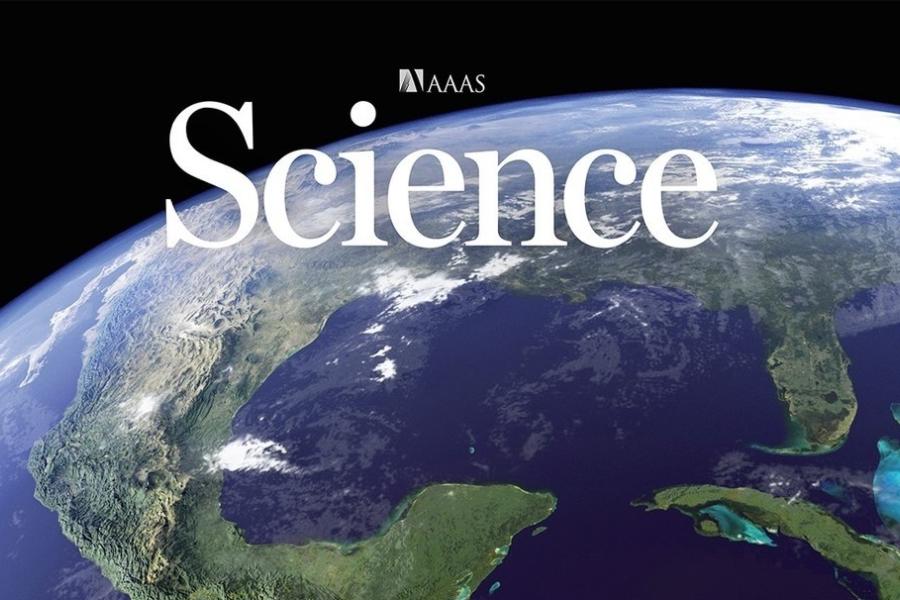 Graphic for edition: featuring a globe and "Science" in text