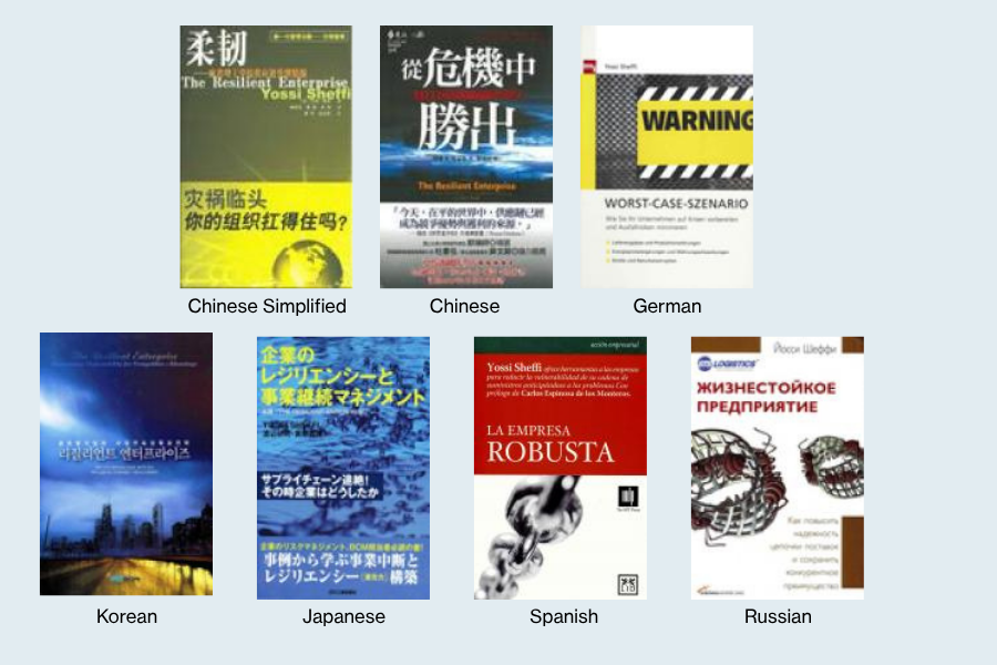 Cover art for book Resilient Enterprise in Chinese Simplified, Chinese, German, Russian, Korean, Japanese, and Spanish